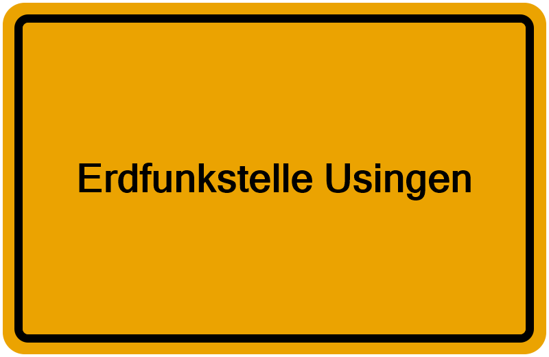 Handelsregisterauszug Erdfunkstelle Usingen